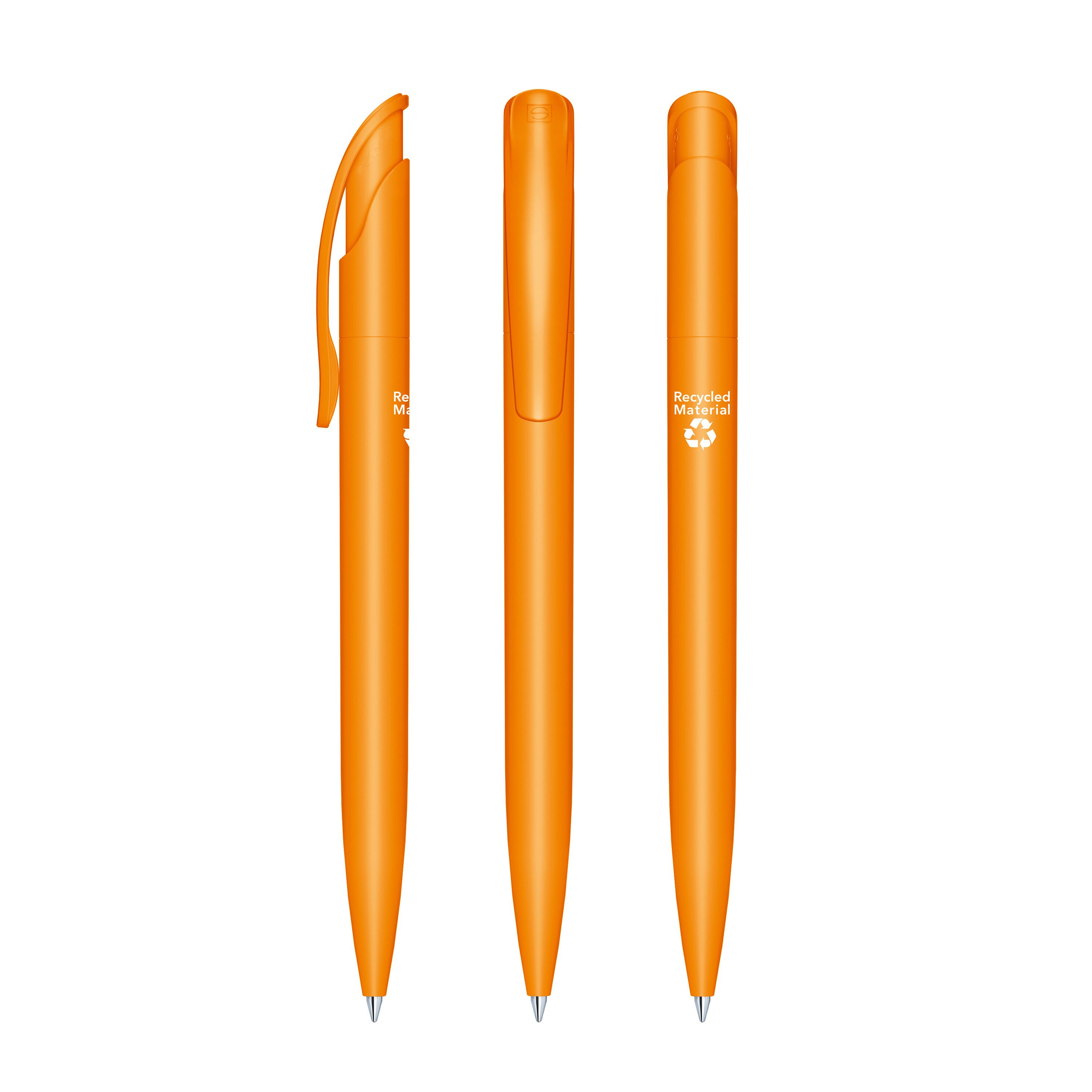 Challenger Matt Recycled Druckkugelschreiber - orange-200