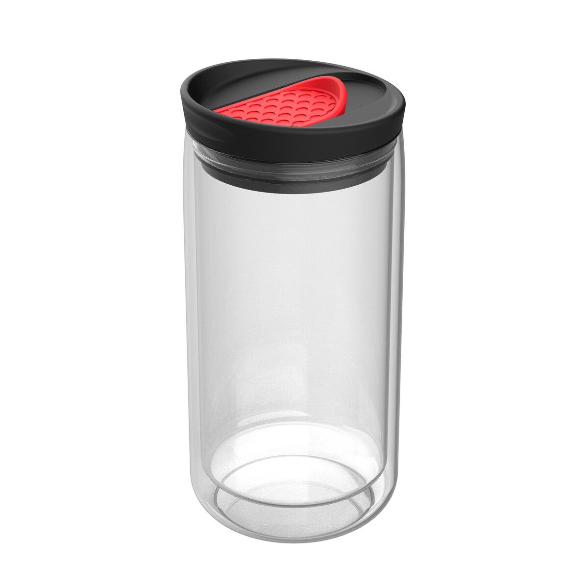 Thermobecher myNIZZA mit Deckel - transparent - rot-249