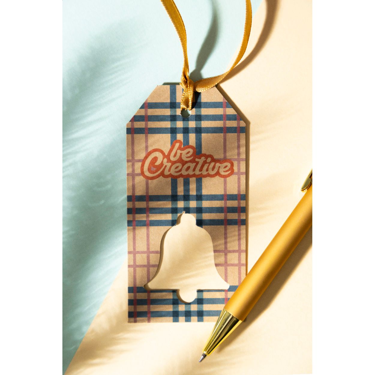 PrinTag Plus Eco individueller Geschenkanhänger, Glocke - weiß-931