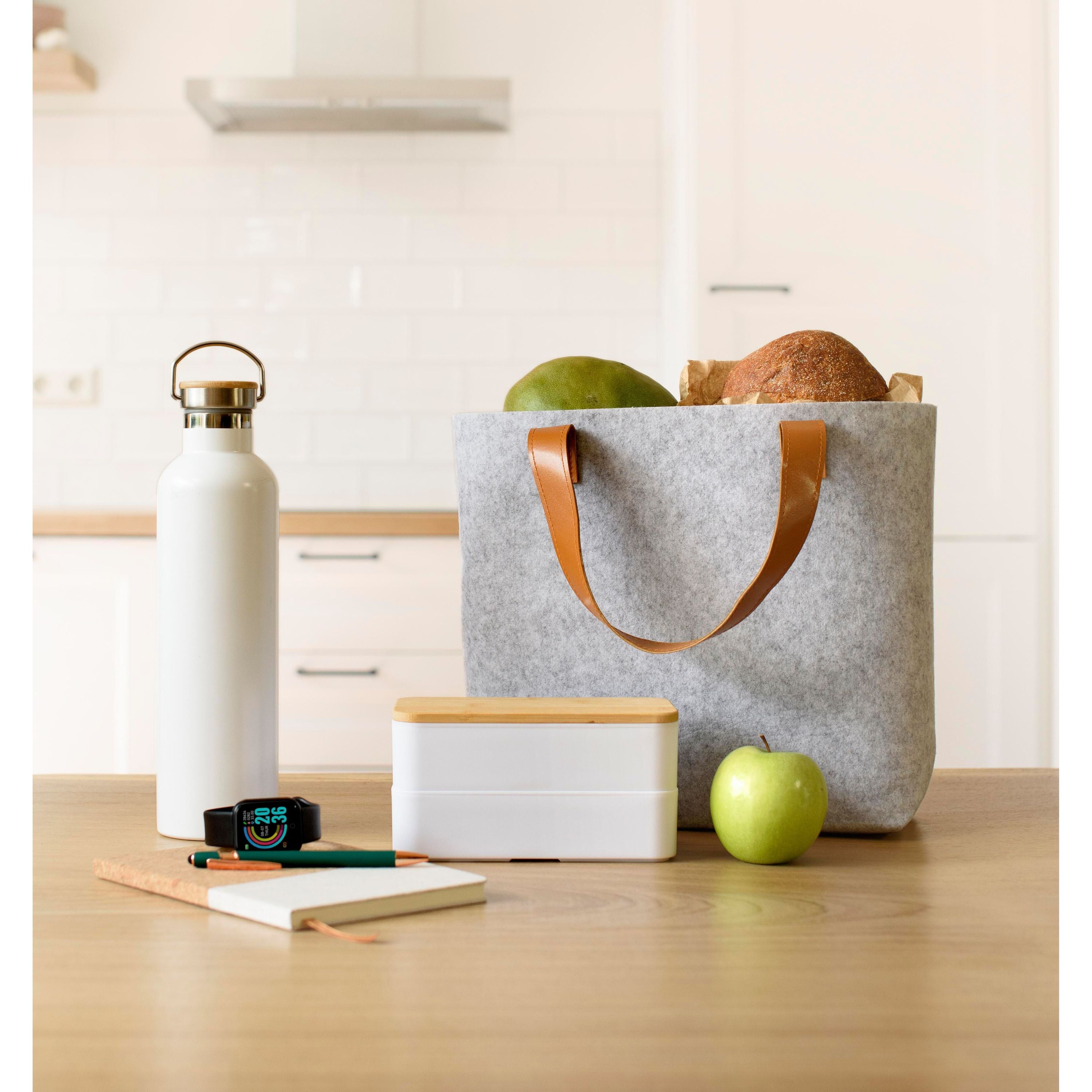 Doppellagige PP-Lunchbox Maxton - schwarz-744