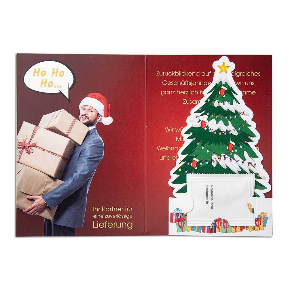 Weihnachtsbaum-Karte - mit Digitaldruck-506