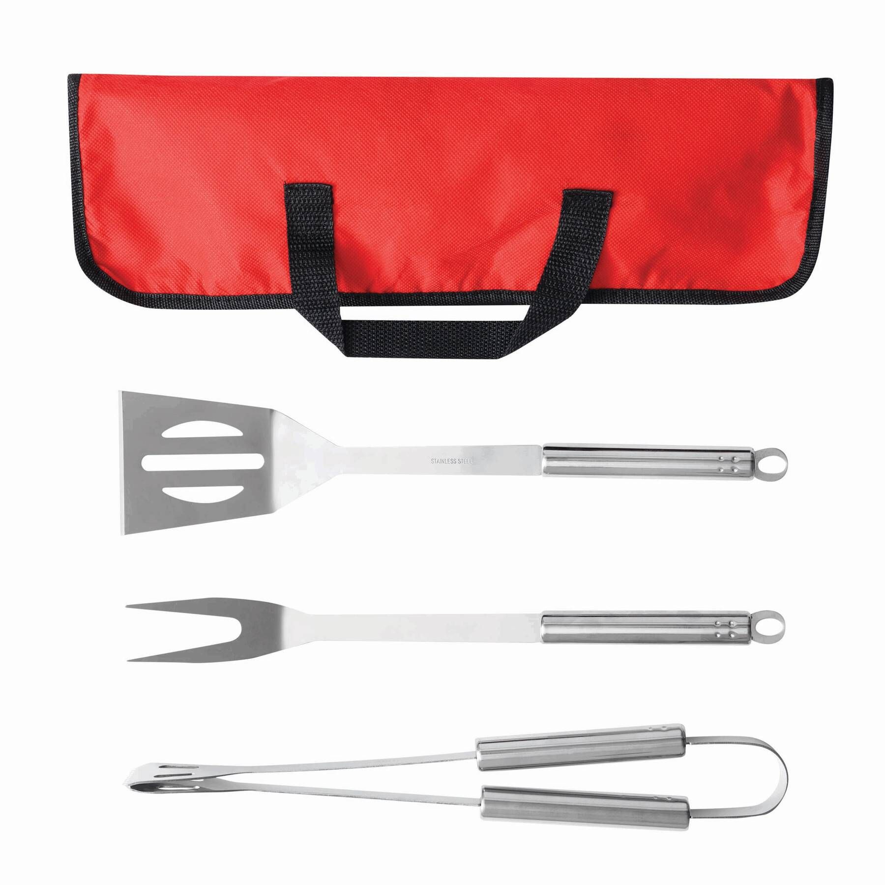 Grillbesteck SMOKY - rot - schwarz-520