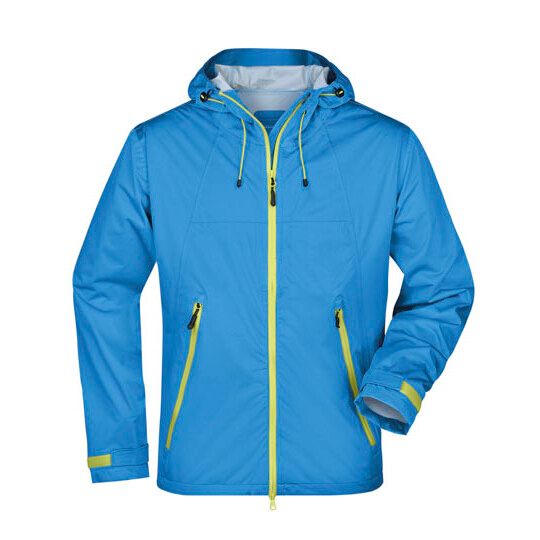 Men´s Outdoor Jacket - aqua - acid yellow-964