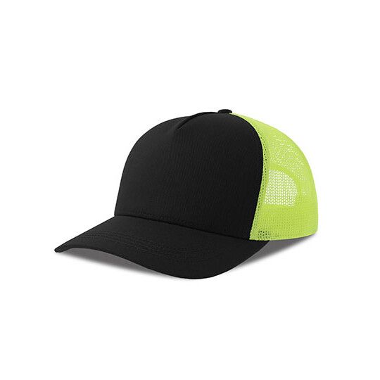 Rapper Cotton-S Cap - black - yellow fluo-362