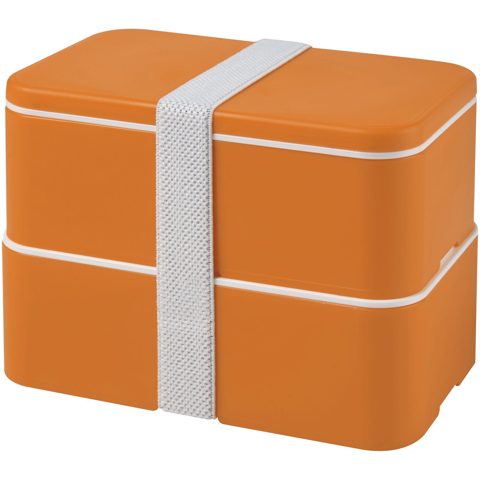 MIYO 700+700 ml Doppel-Lunchbox - orange -  orange -  weiss-74