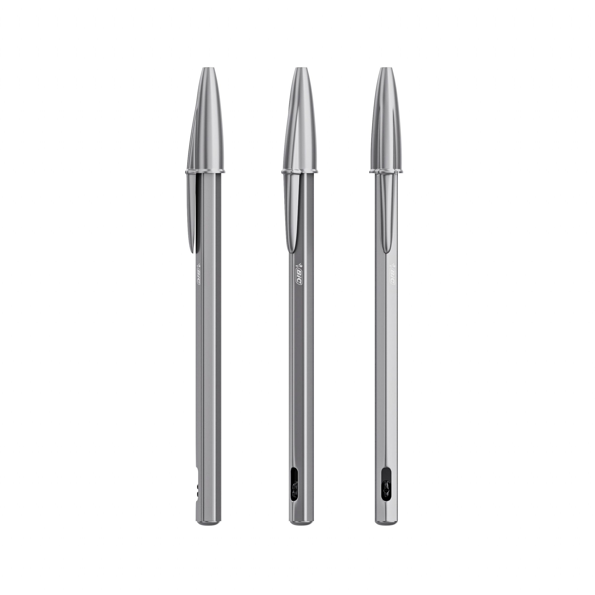 BIC® Cristal® ReNew, Mine schwarz - metall-480
