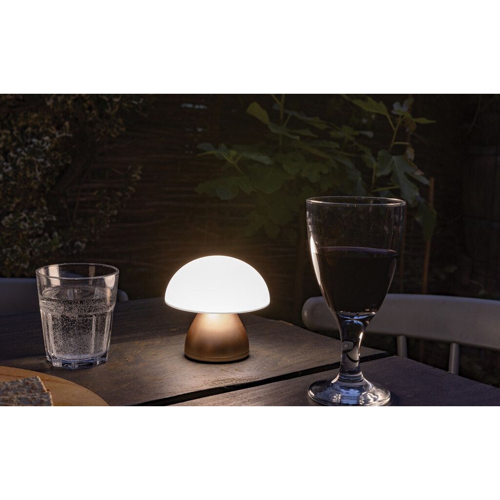 Luming wiederaufladbare USB-Tischlampe aus RCS Kunststoff - bronze-490