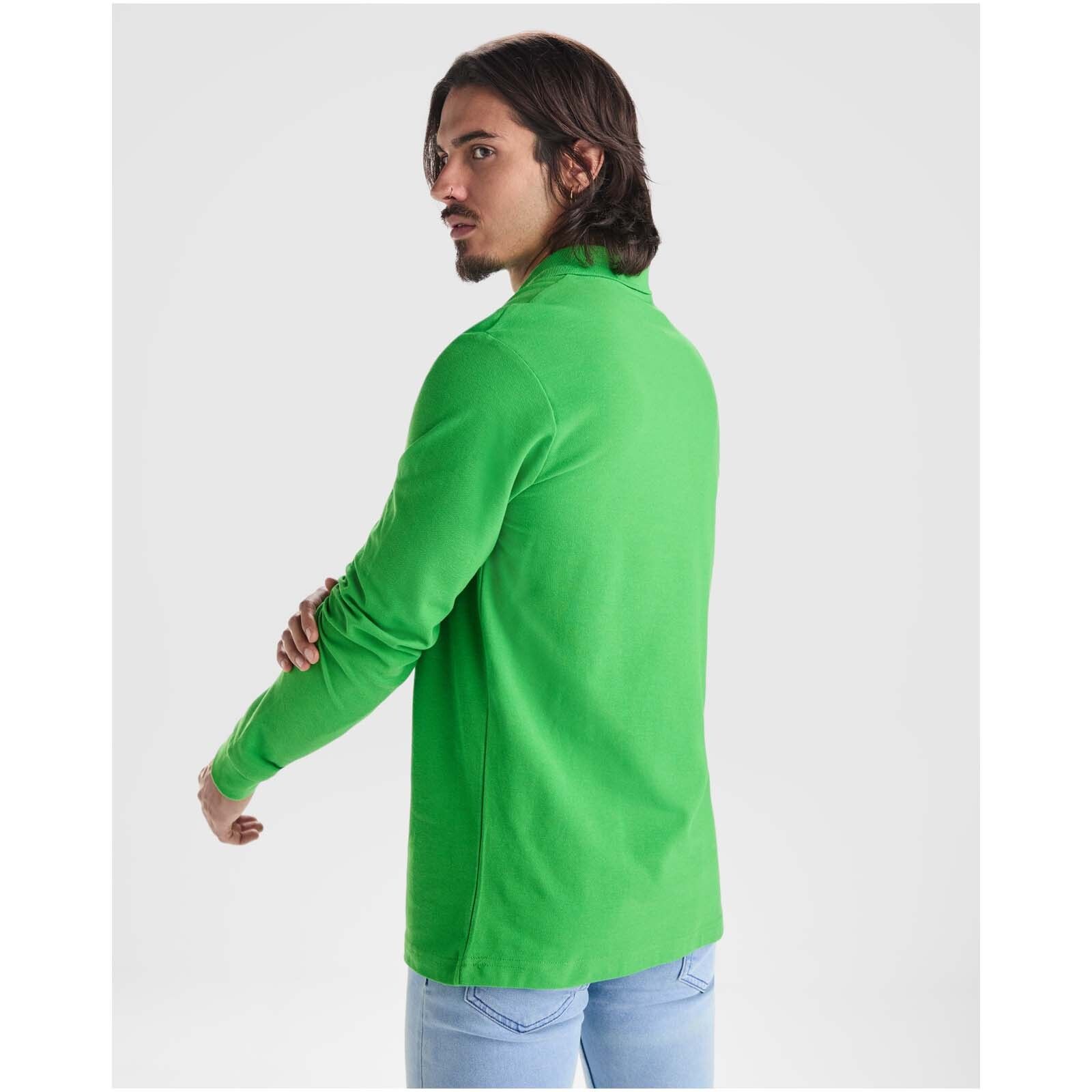 Estrella 220 g/m² Langarm Poloshirt für Herren - schwarz-548