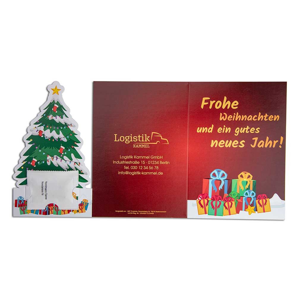 Weihnachtsbaum-Karte - mit Digitaldruck-147