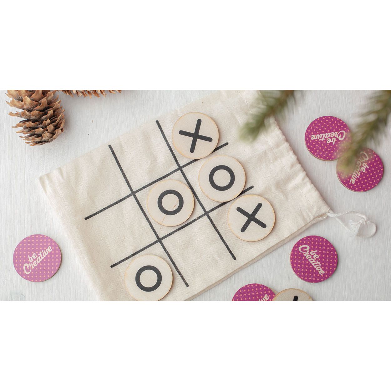 Tic-Tac-Toe-Spiel OXO Creative - natur-446