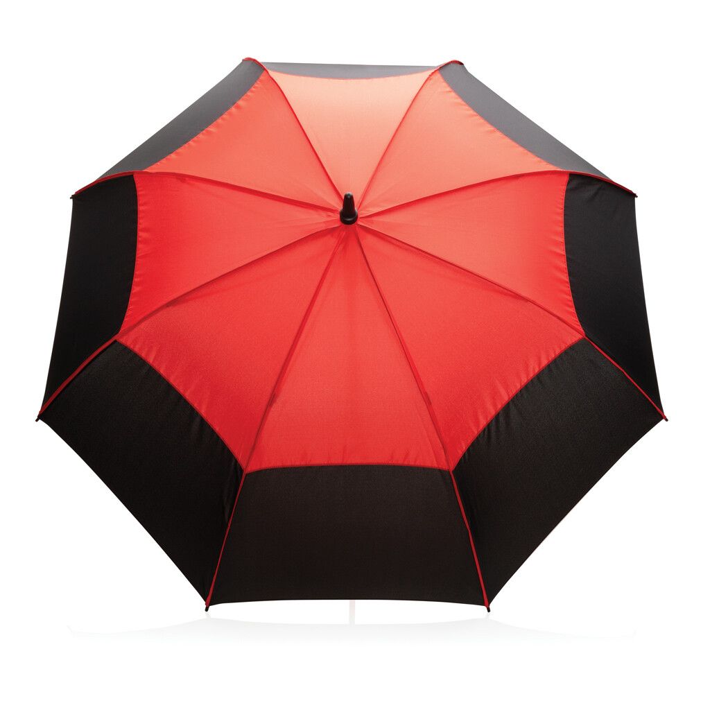 27" Impact AWARE™ RPET 190T Auto-Open Stormproof-Schirm - rot-351