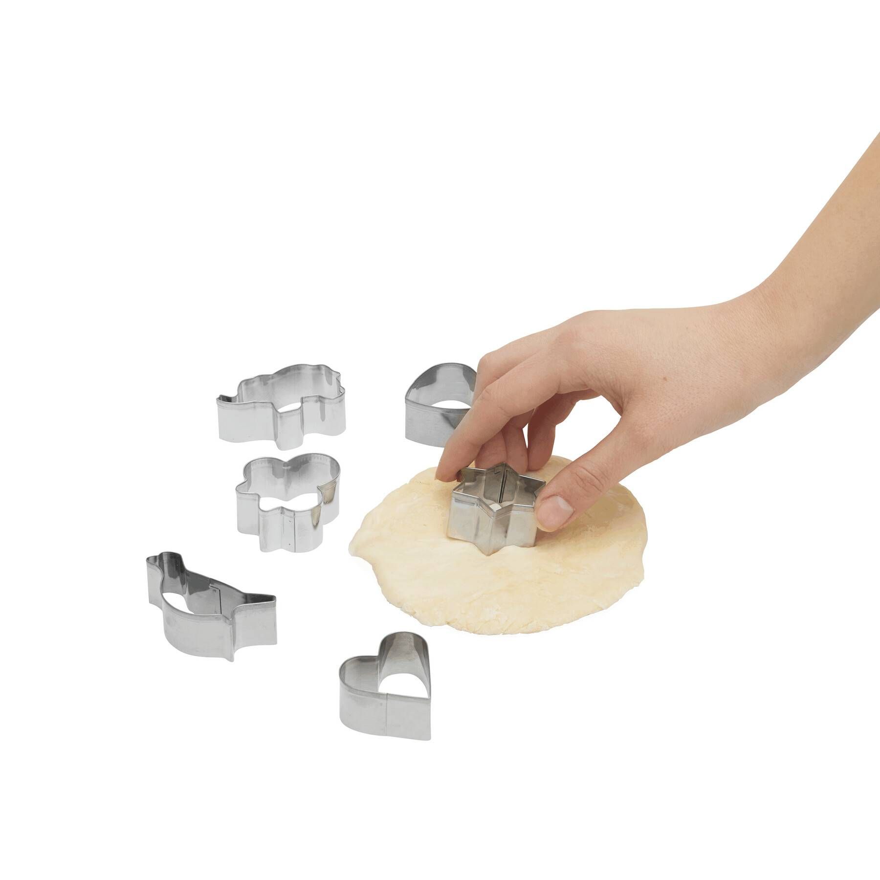 Ausstechförmchen-Set COOKIE BOX - silber-27