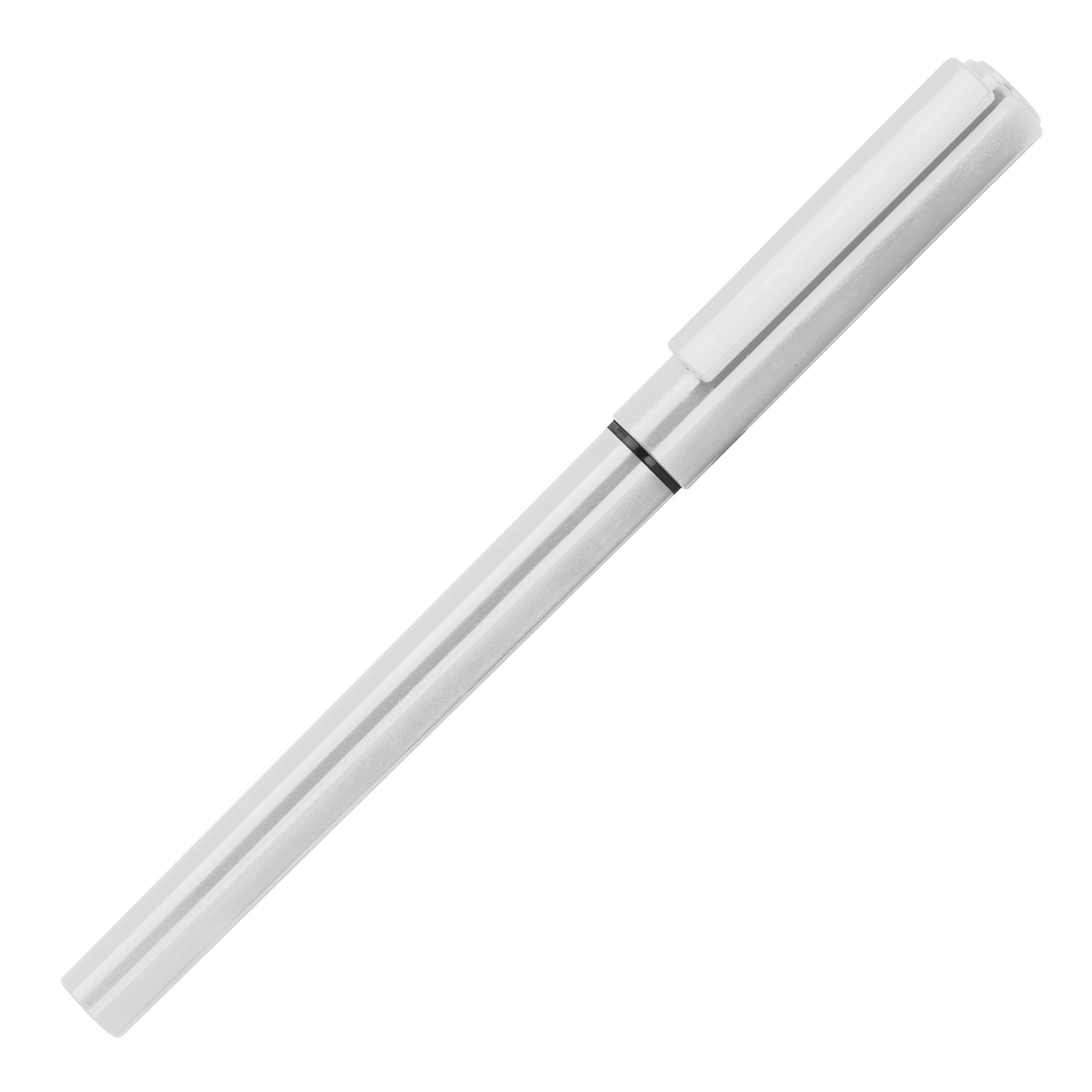 Rollerball mit Kappe - weiß-623