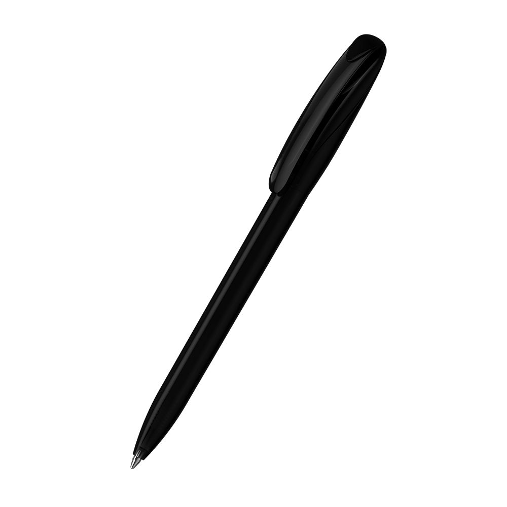 Drehkugelschreiber Boa transparent - schwarz transparent-386