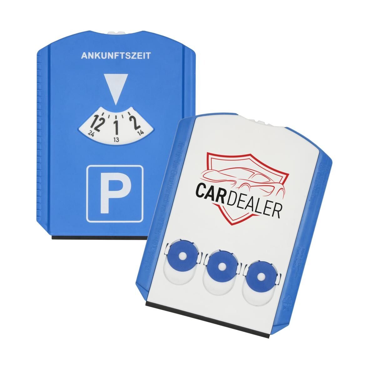 Parkscheibe Prime mit Chips - blau - weiß-122