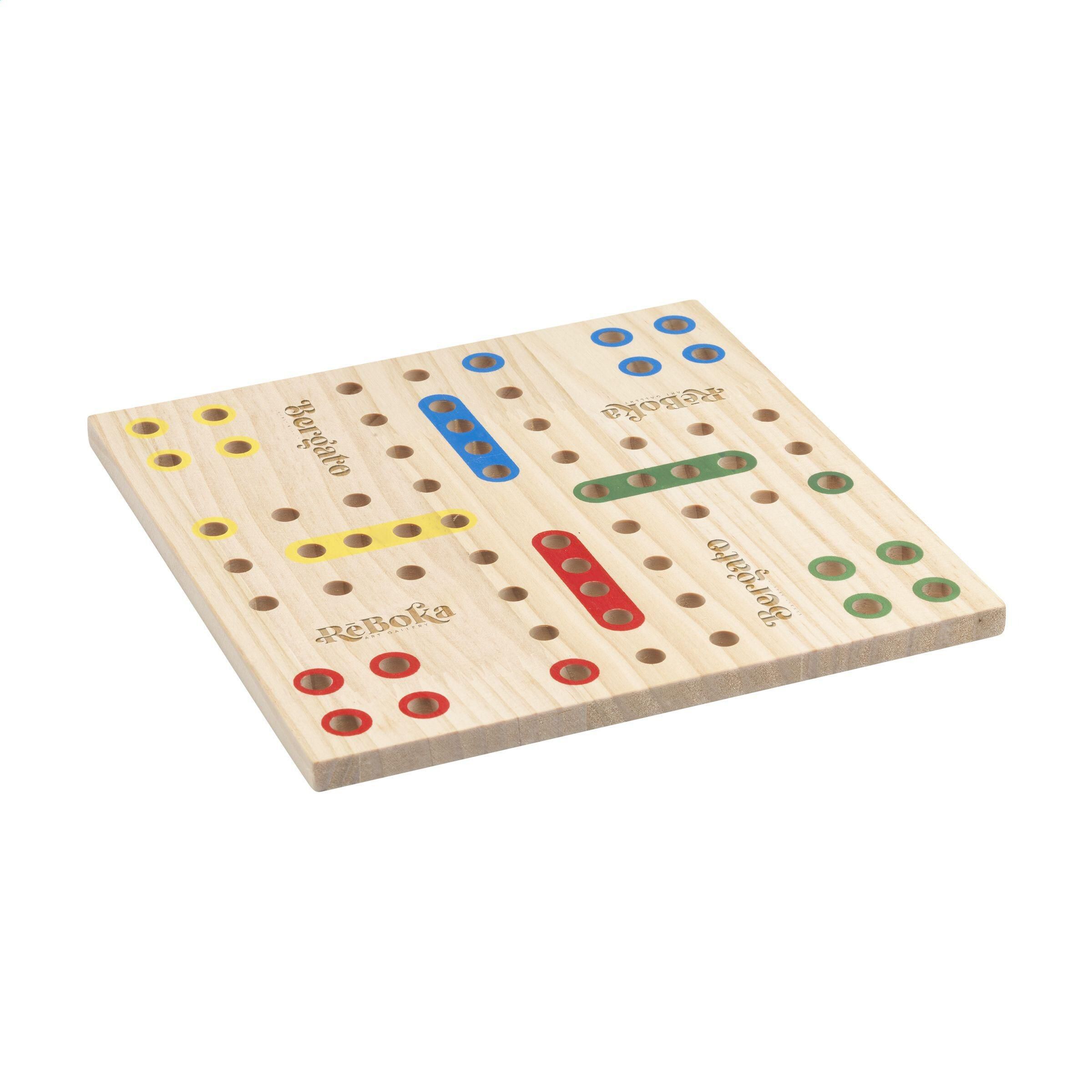 Ludo Wooden Game Spiel - holz-508