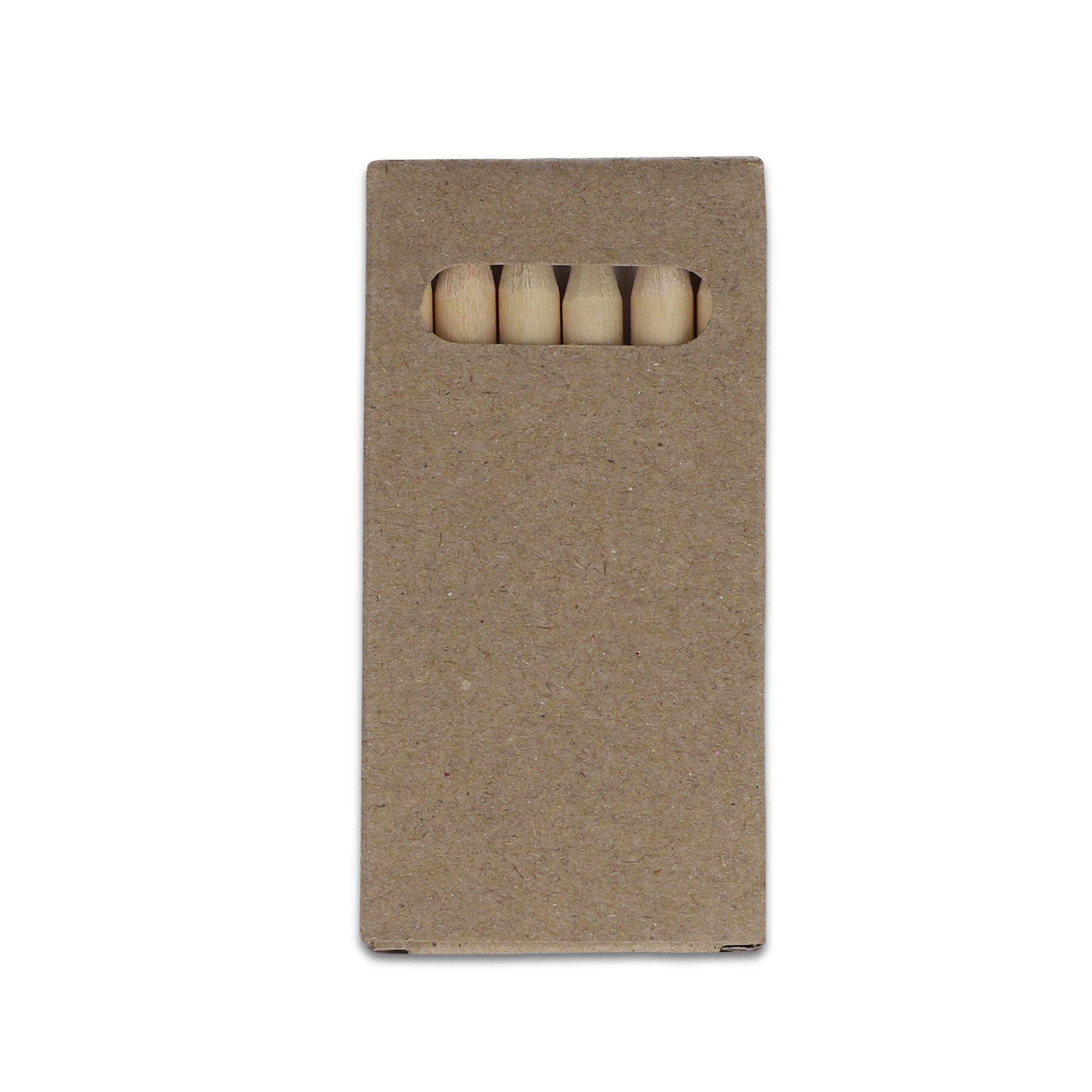 6 Buntstifte in Kraftbox - natur-25