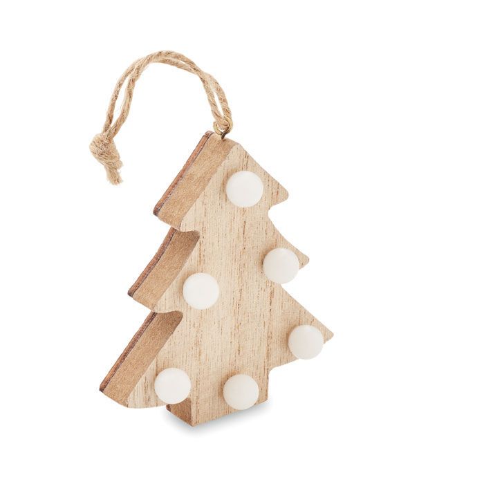 Anhänger aus Holz mit LED LULIE - holz-716