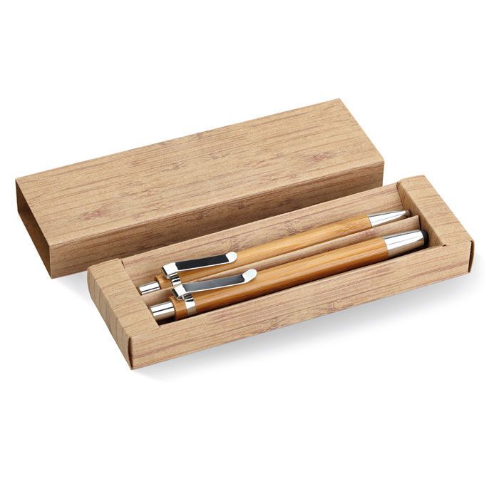 Schreibset aus Bambus BAMBOOSET - holz-454