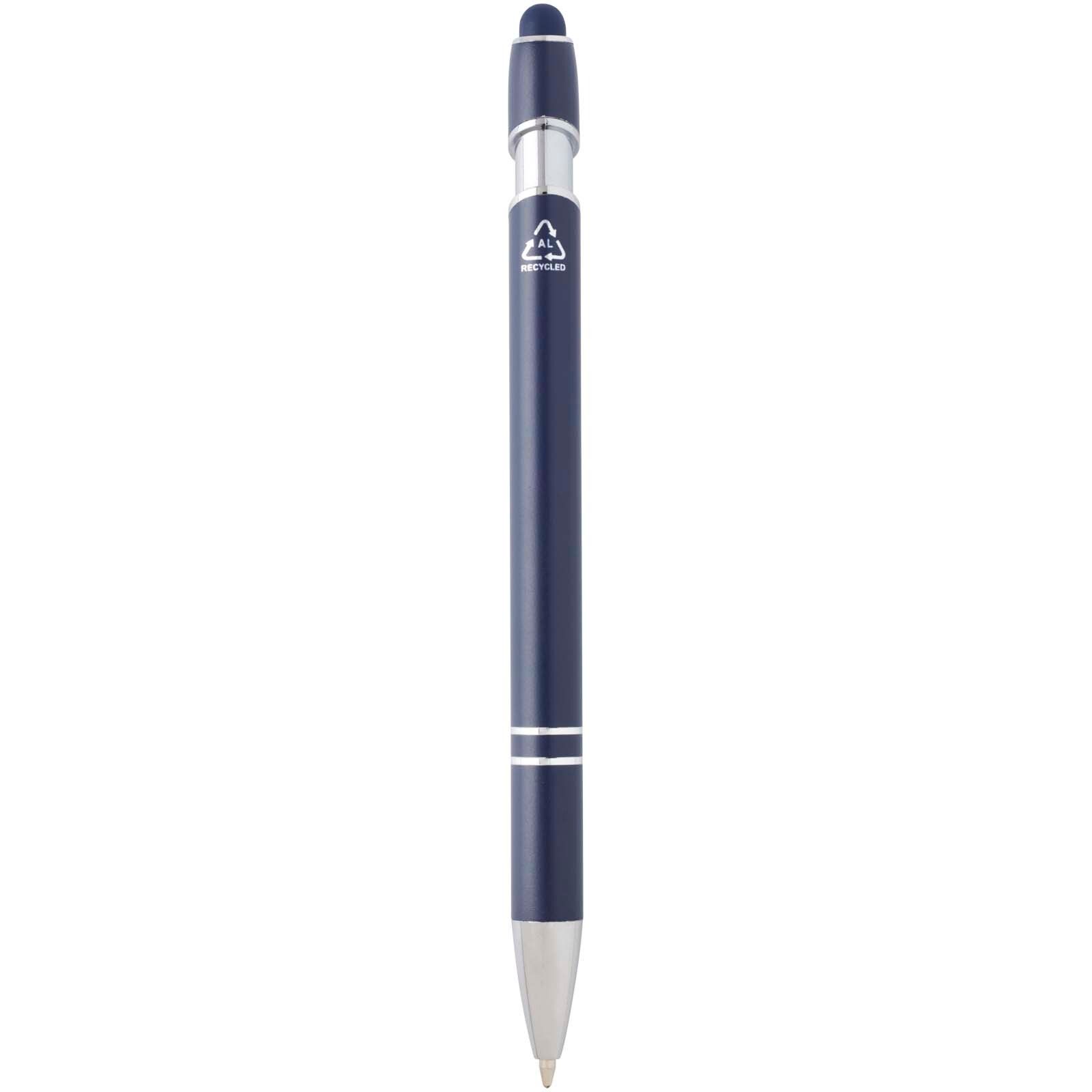 Kish Kugelschreiber mit silbernem Finish (blaue Mine) - navy-300