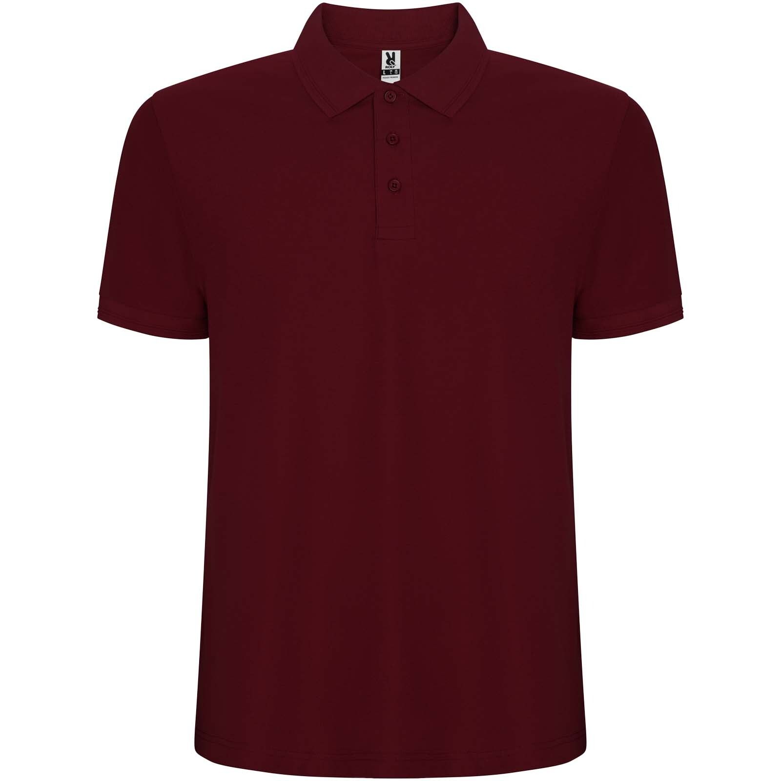 Pegaso Premium Poloshirt für Herren - granatrot - 5XL-383