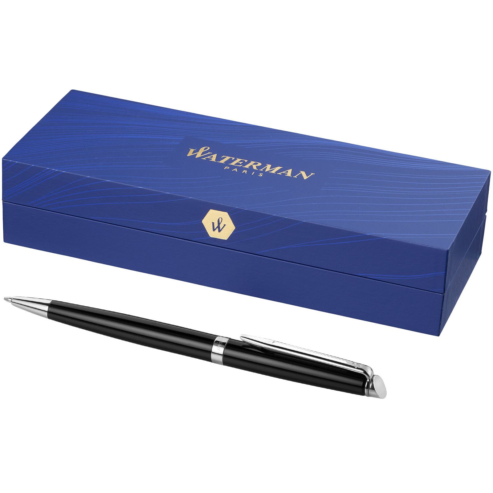 Waterman Hémisphère Kugelschreiber (blaue Mine) - schwarz -  silber-273