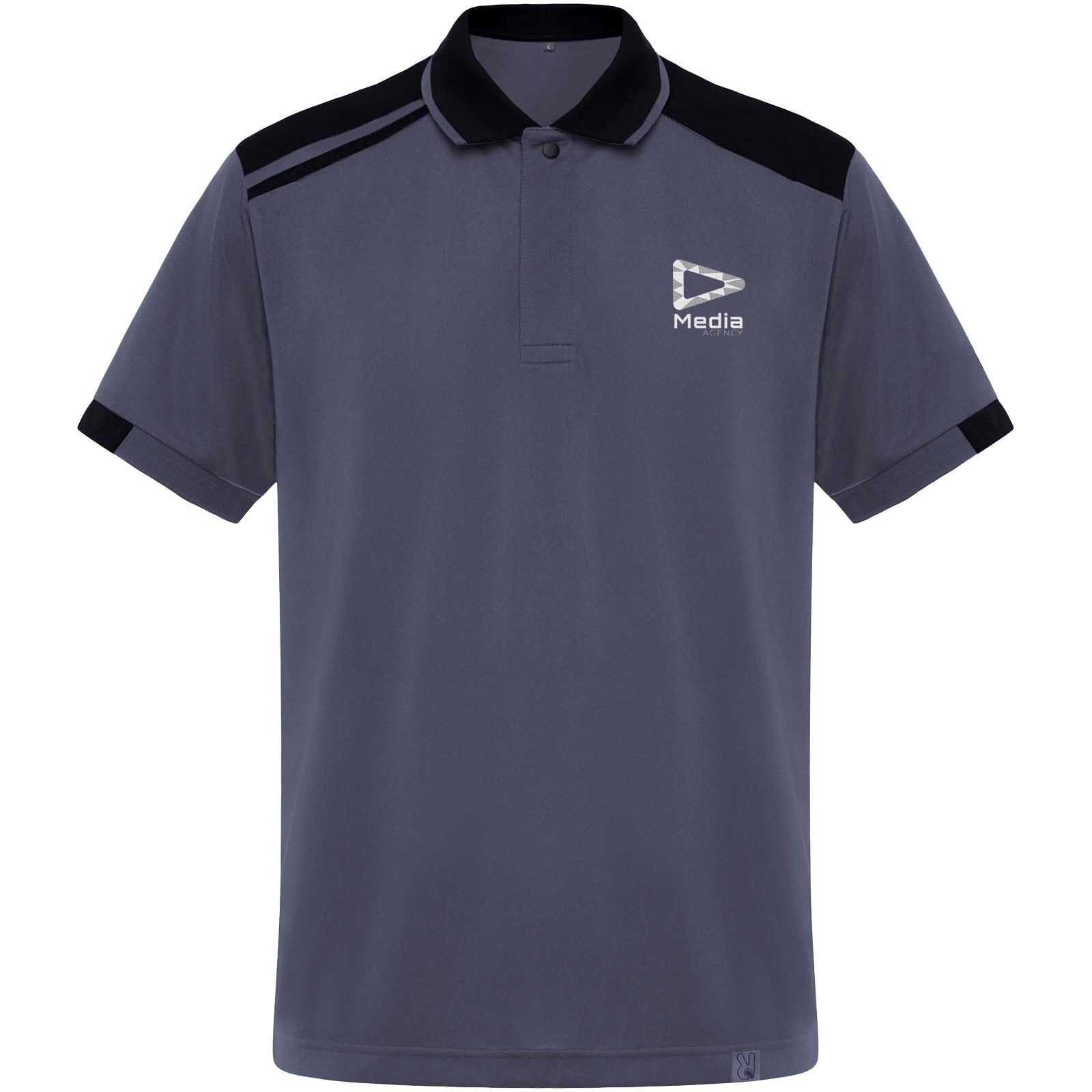 Samurai Kurzärmeliges Poloshirt mit antibakterieller Wirkung, 160 g/m2, unisex  - blei -  schwarz-463