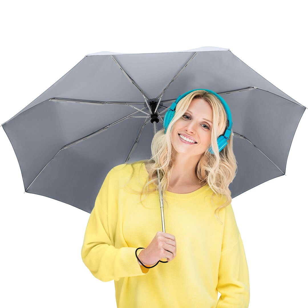 Mini-Taschenschirm FARE® AOC mit waterSAVE® Bezug Ø97 cm - grau-68