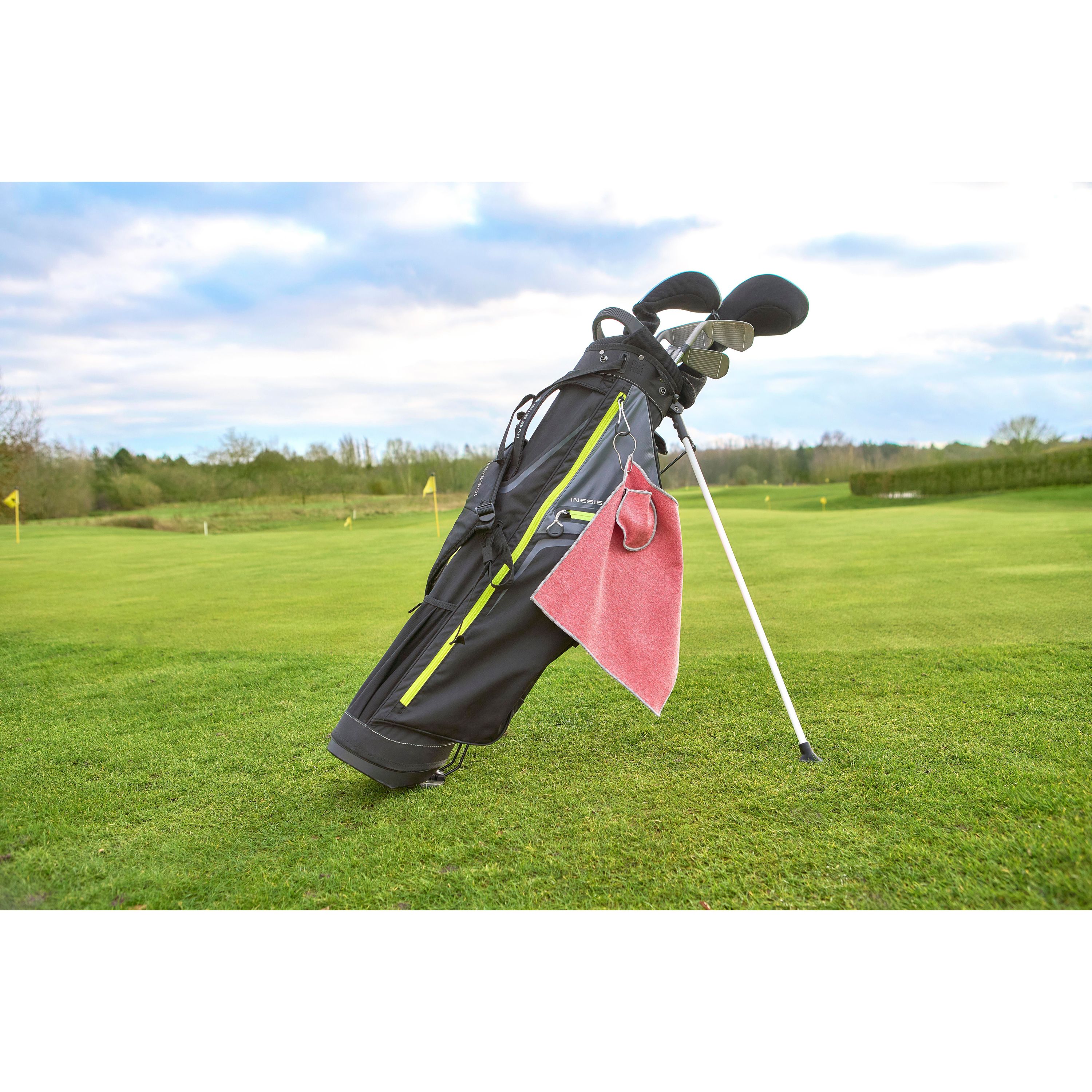 rPET Golfhandtuch Idris - rot-111