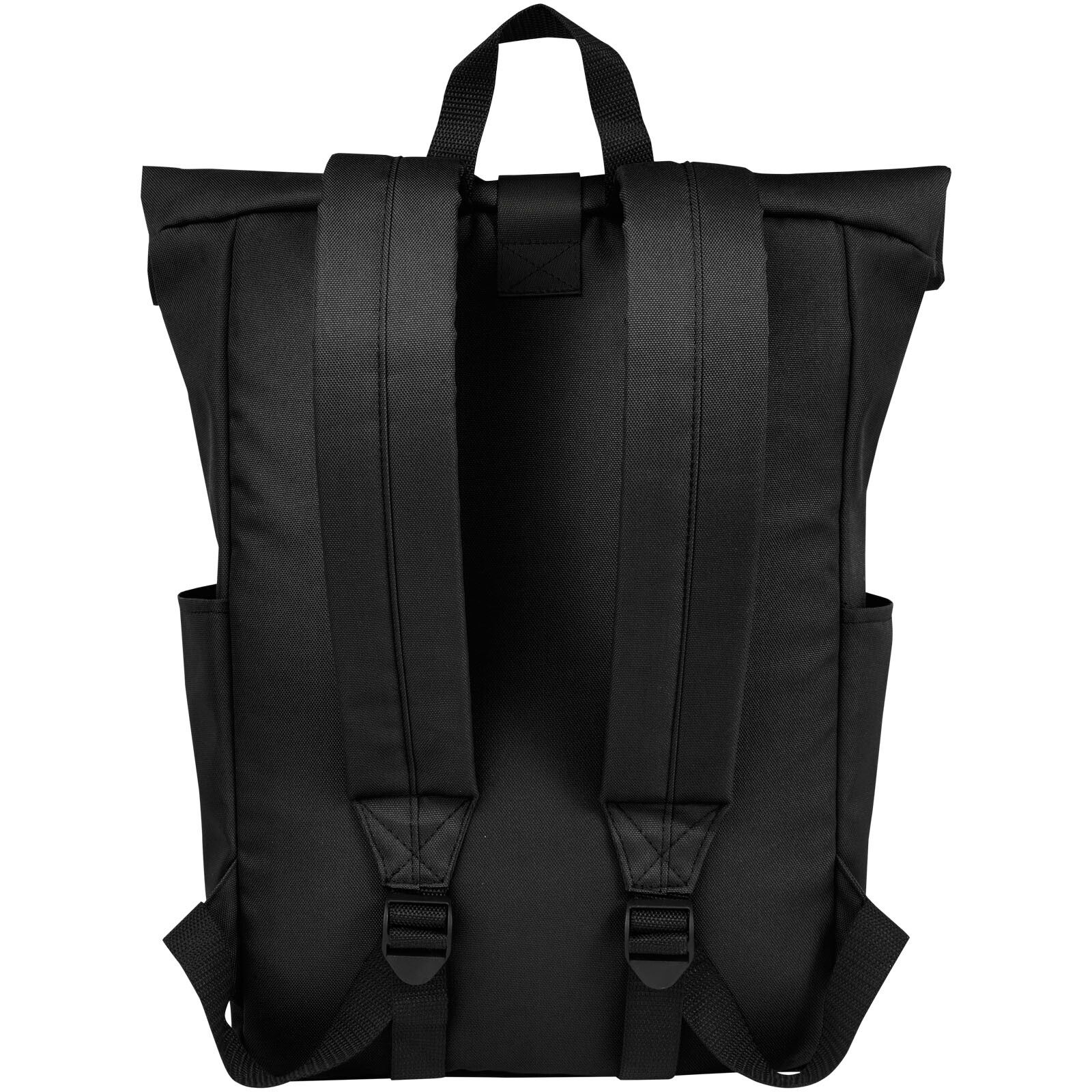 Byron 15,6" GRS RPET Roll-Top Rucksack 18 L - schwarz-300
