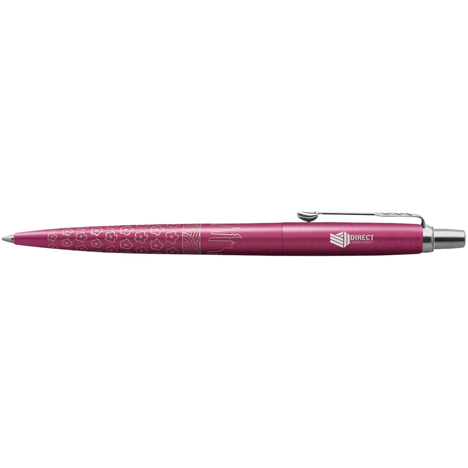 Parker Jotter SE Global Icons Kugelschreiber (blaue Mine) - rosa-360