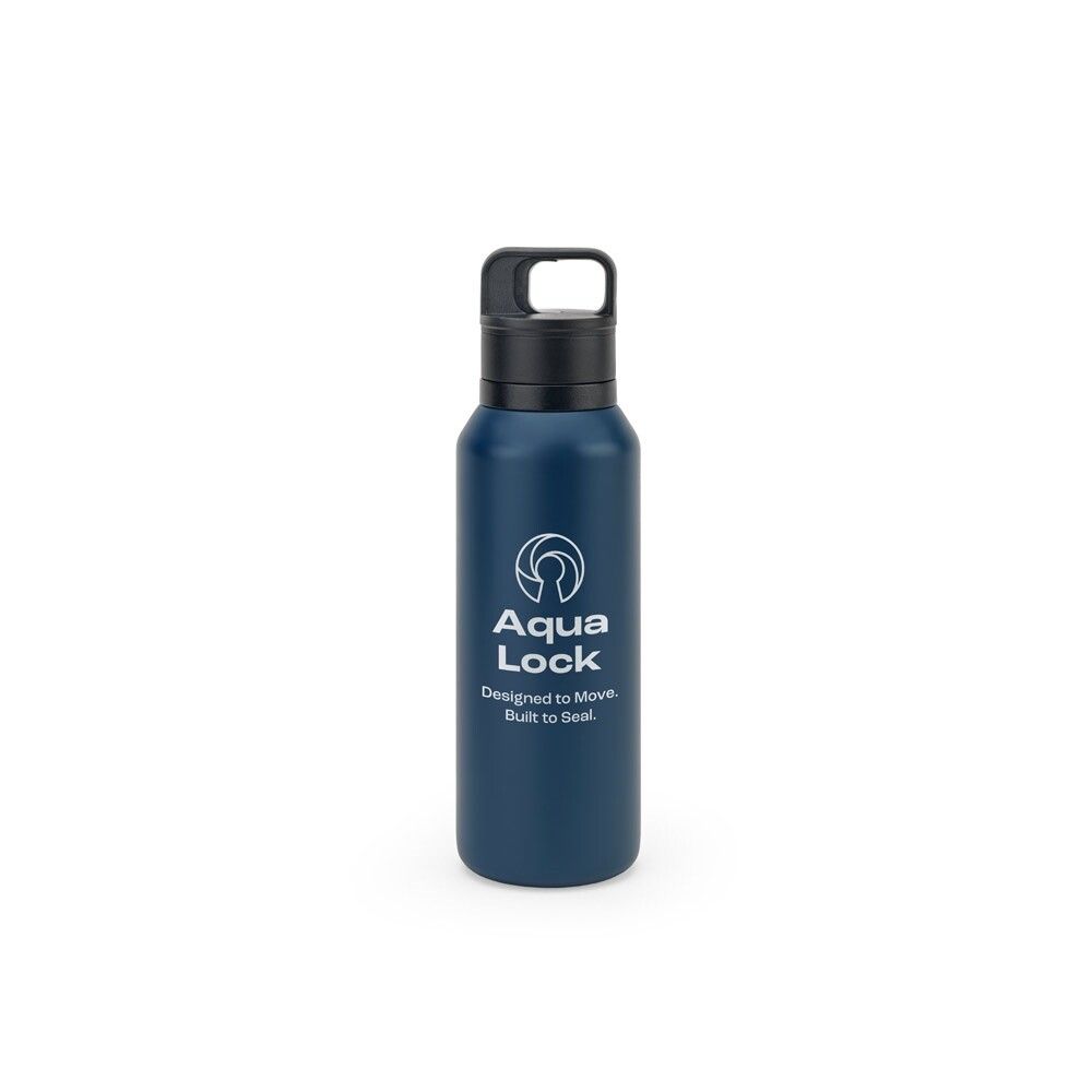 NICKLAUS Edelstahlflasche (91% recycelt) mit Doppelwand 590 mL - dunkelblau-511