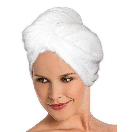 Frottierturban - white-697