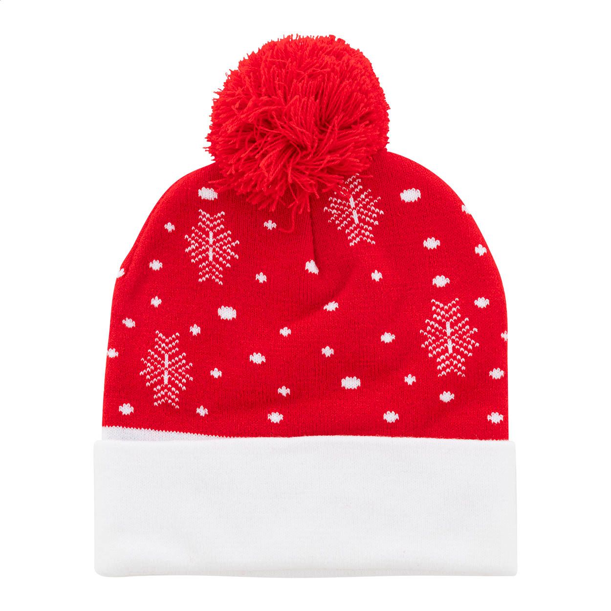 Norrsken Weihnachts-LED-Wintermütze, Rentier - rot-206