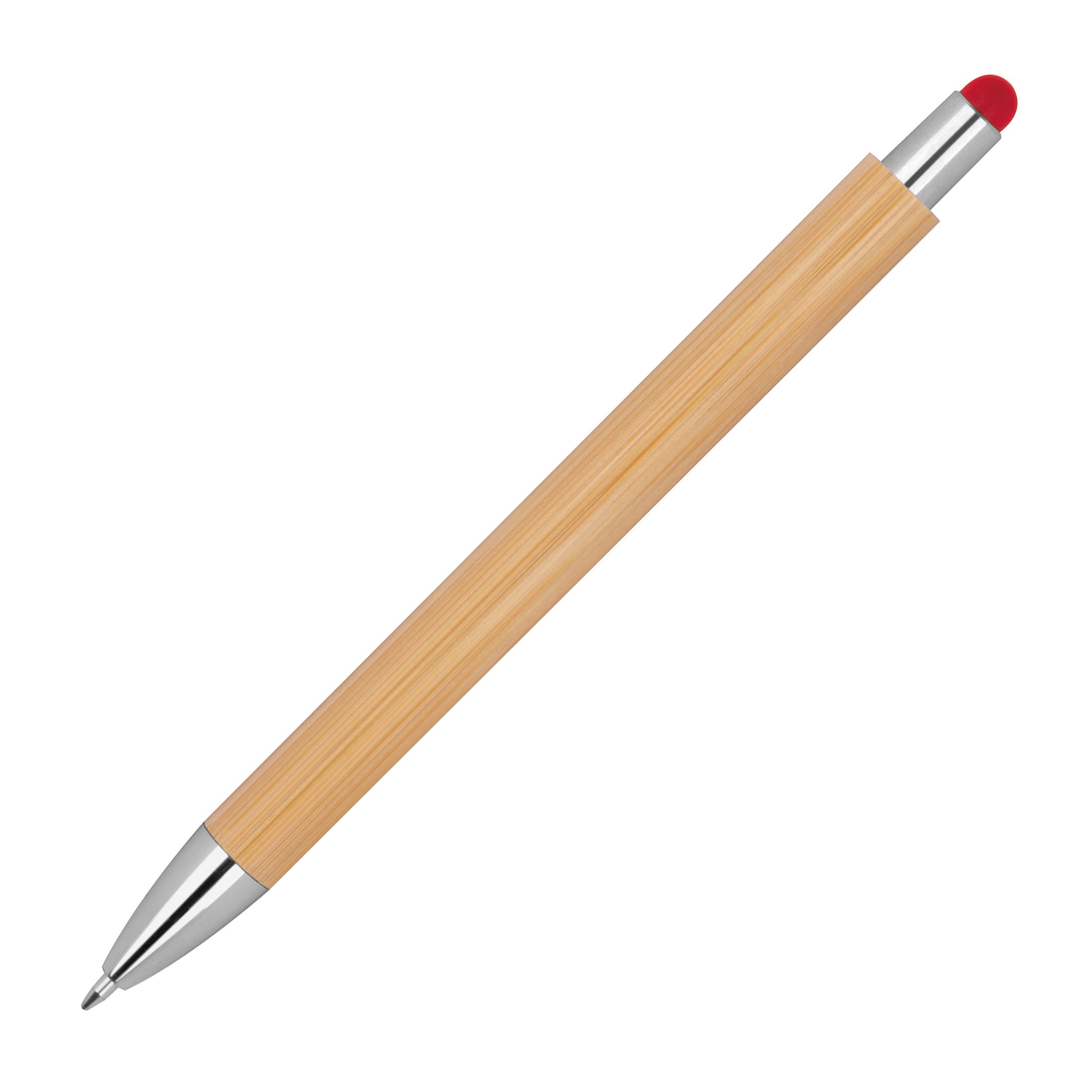 Schreibset aus Bambus - rot-239