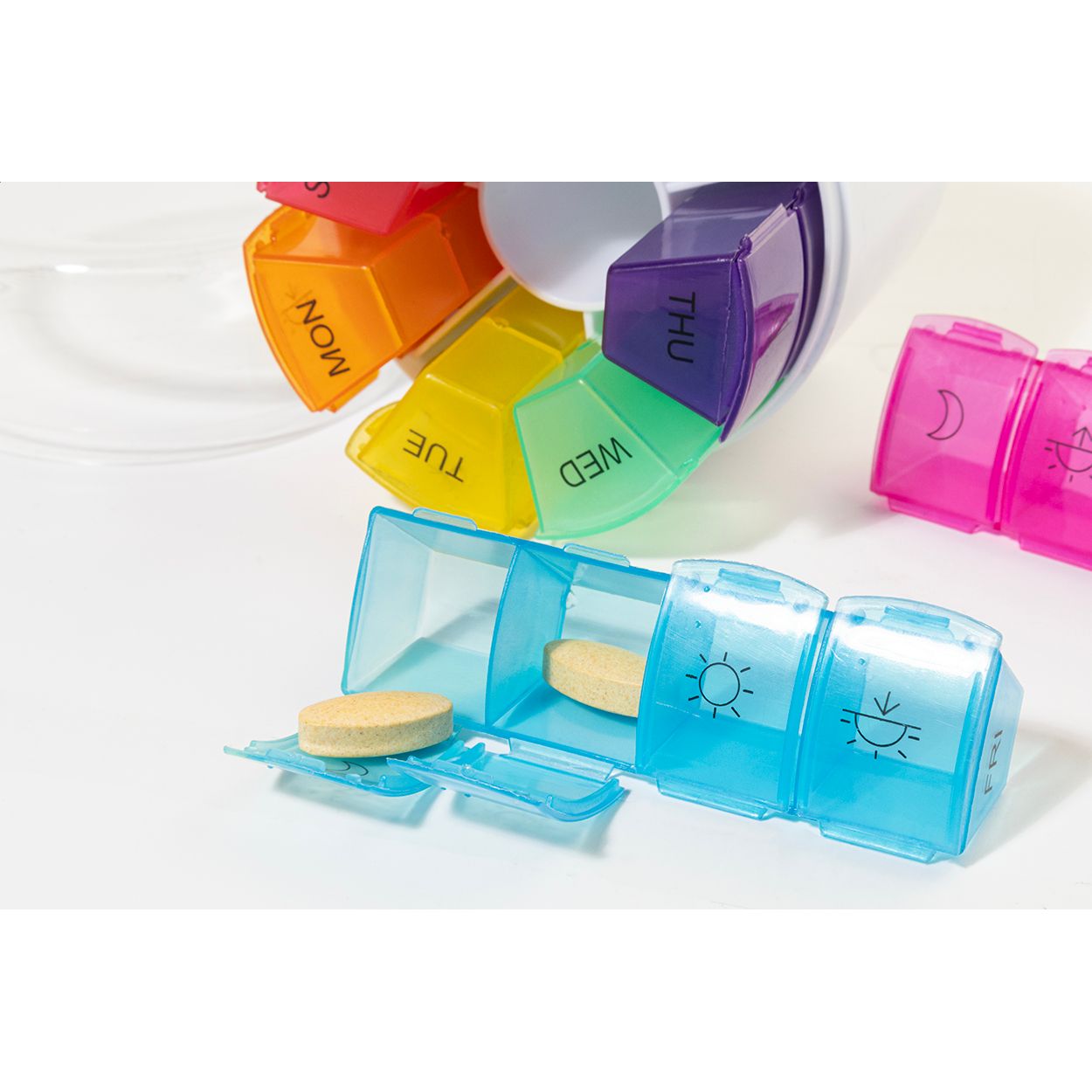 Everypill RABS Tablettendosenset - weiß-82