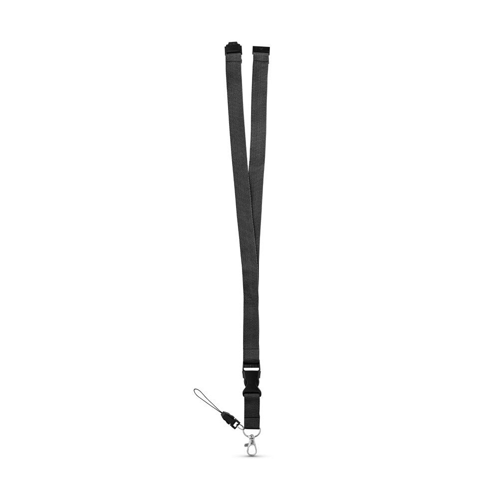 MURRAY Lanyard aus Polyester (20 mm) mit einem Schlüsselband - schwarz-647