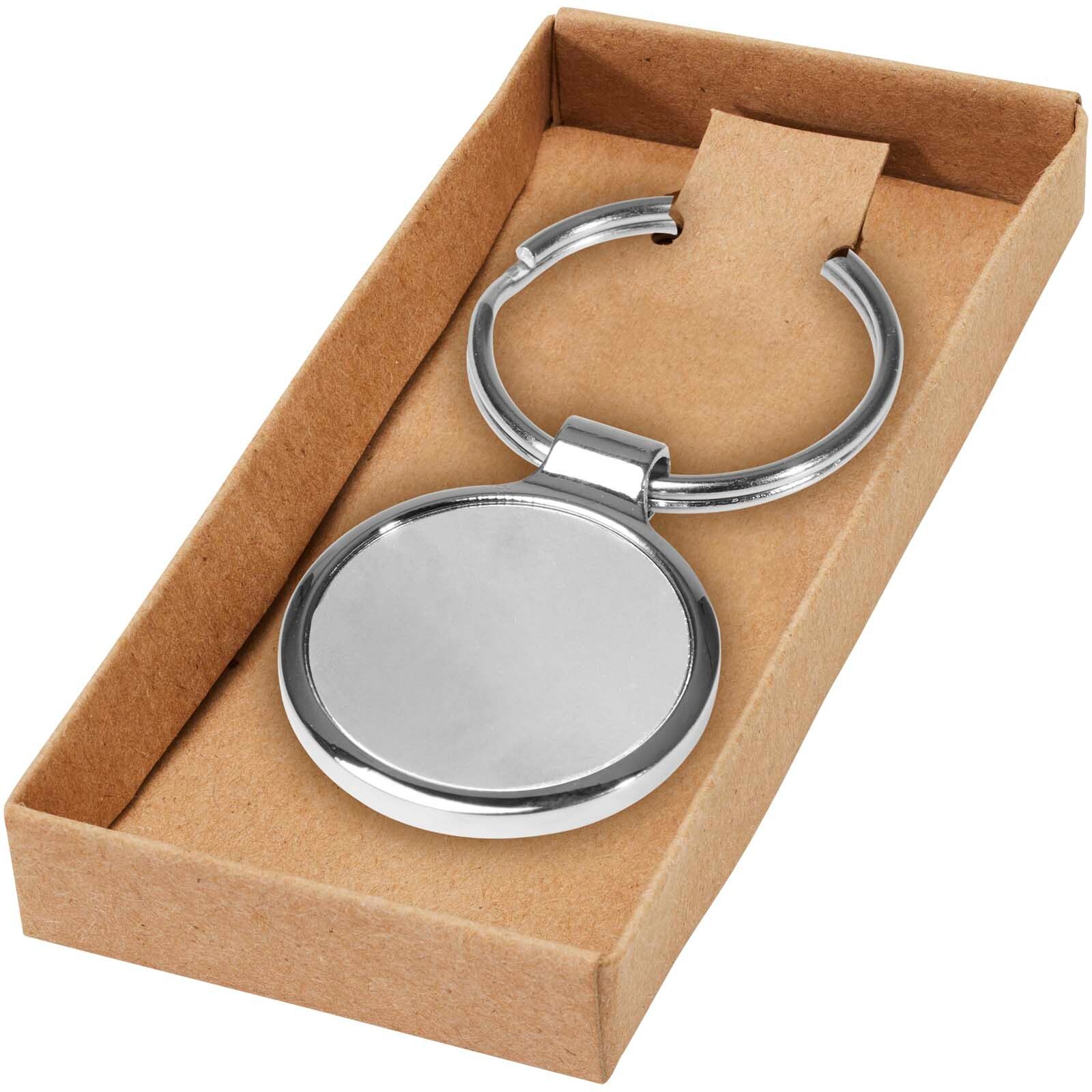Orlene runder Schlüsselanhänger - silber-868