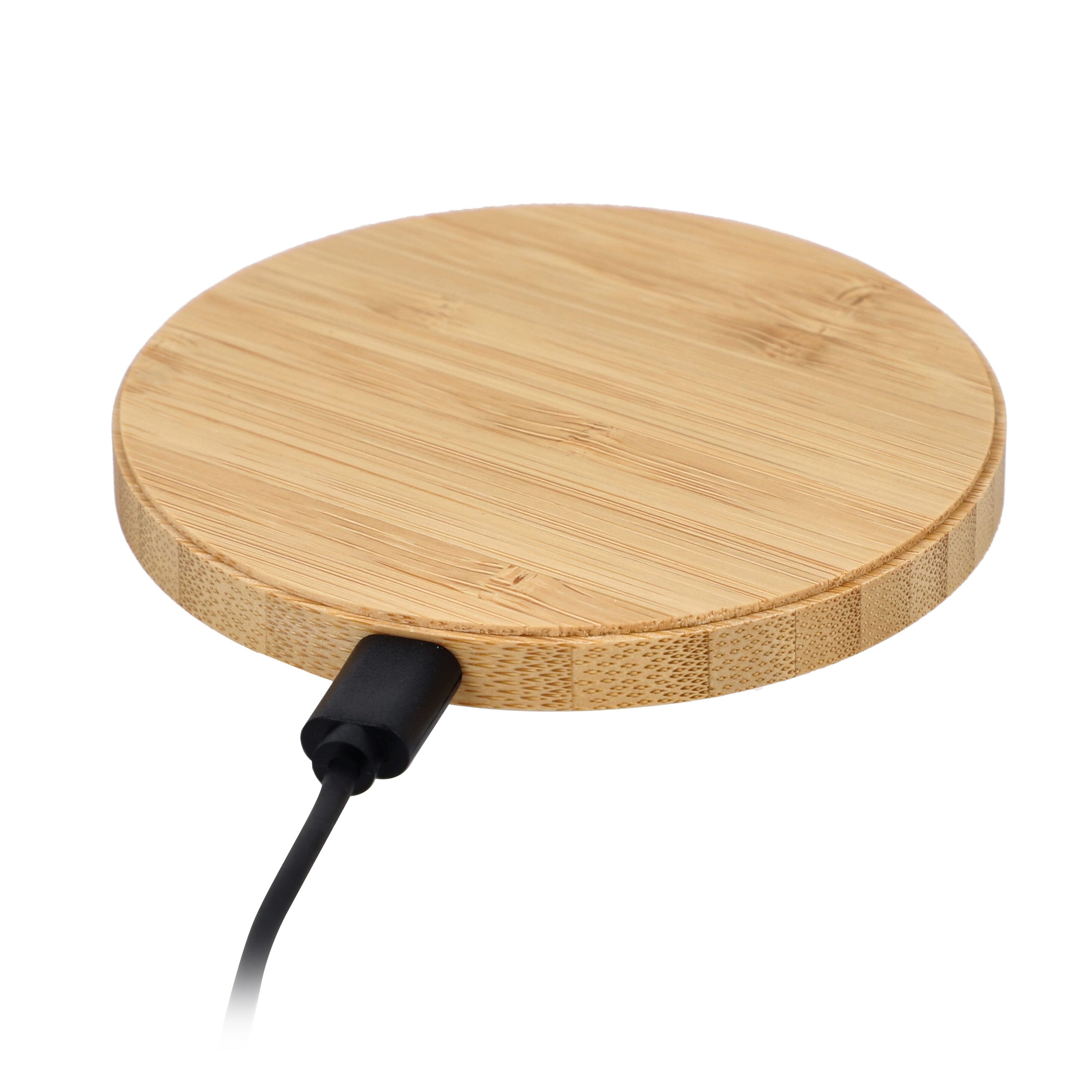 Wireless Ladepad Bambus 15W - natur-367