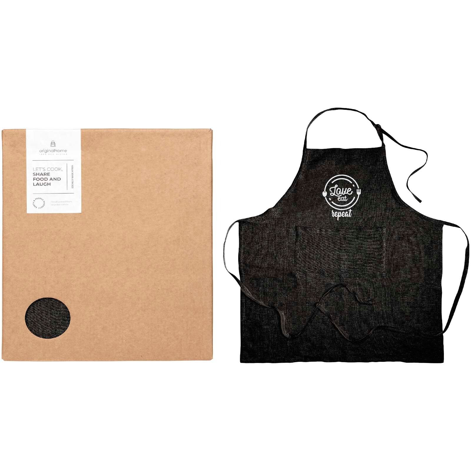 Originalhome Schürze aus recyceltem Material  - schwarz-439