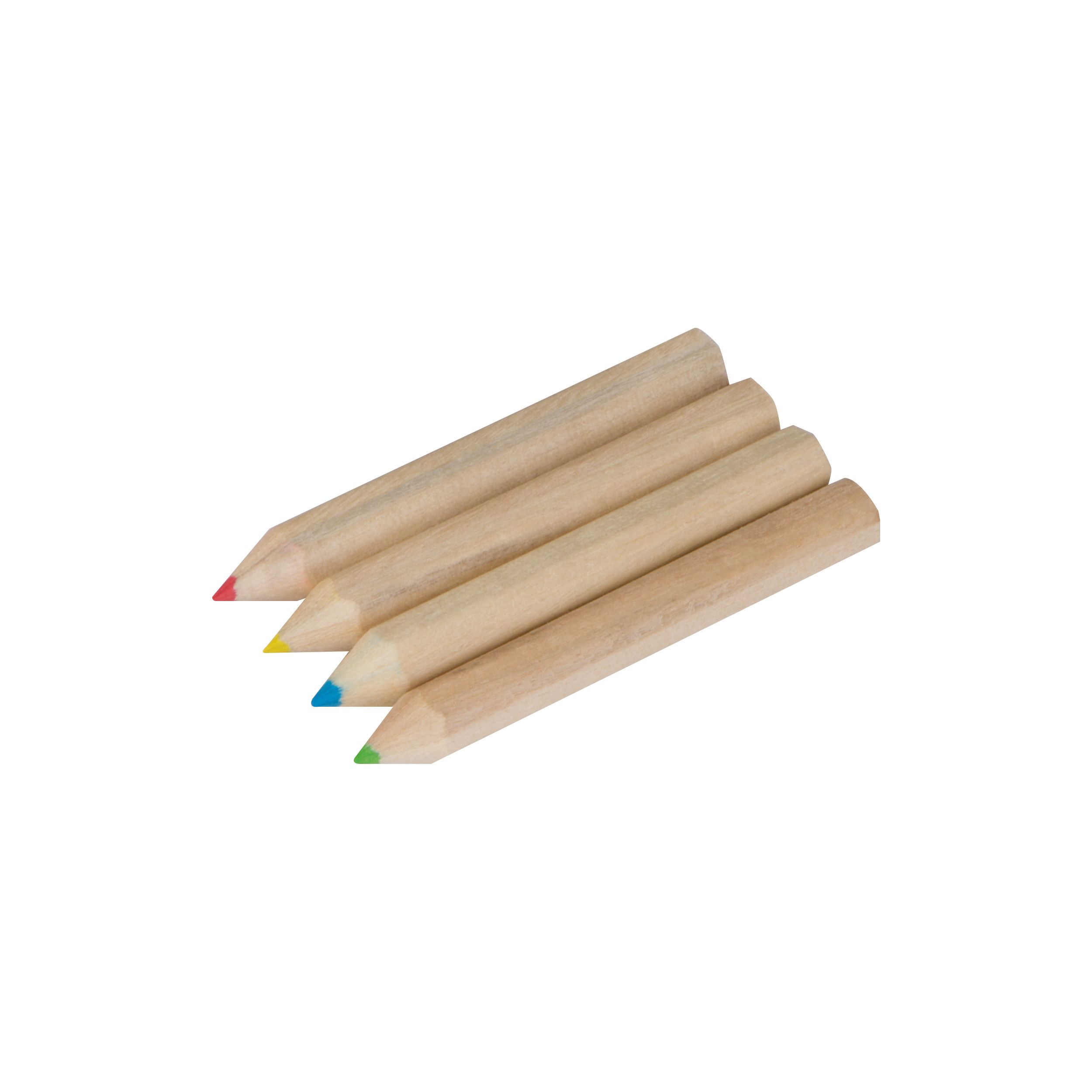 Set bestehend aus 4 Holzbuntstiften - braun-976