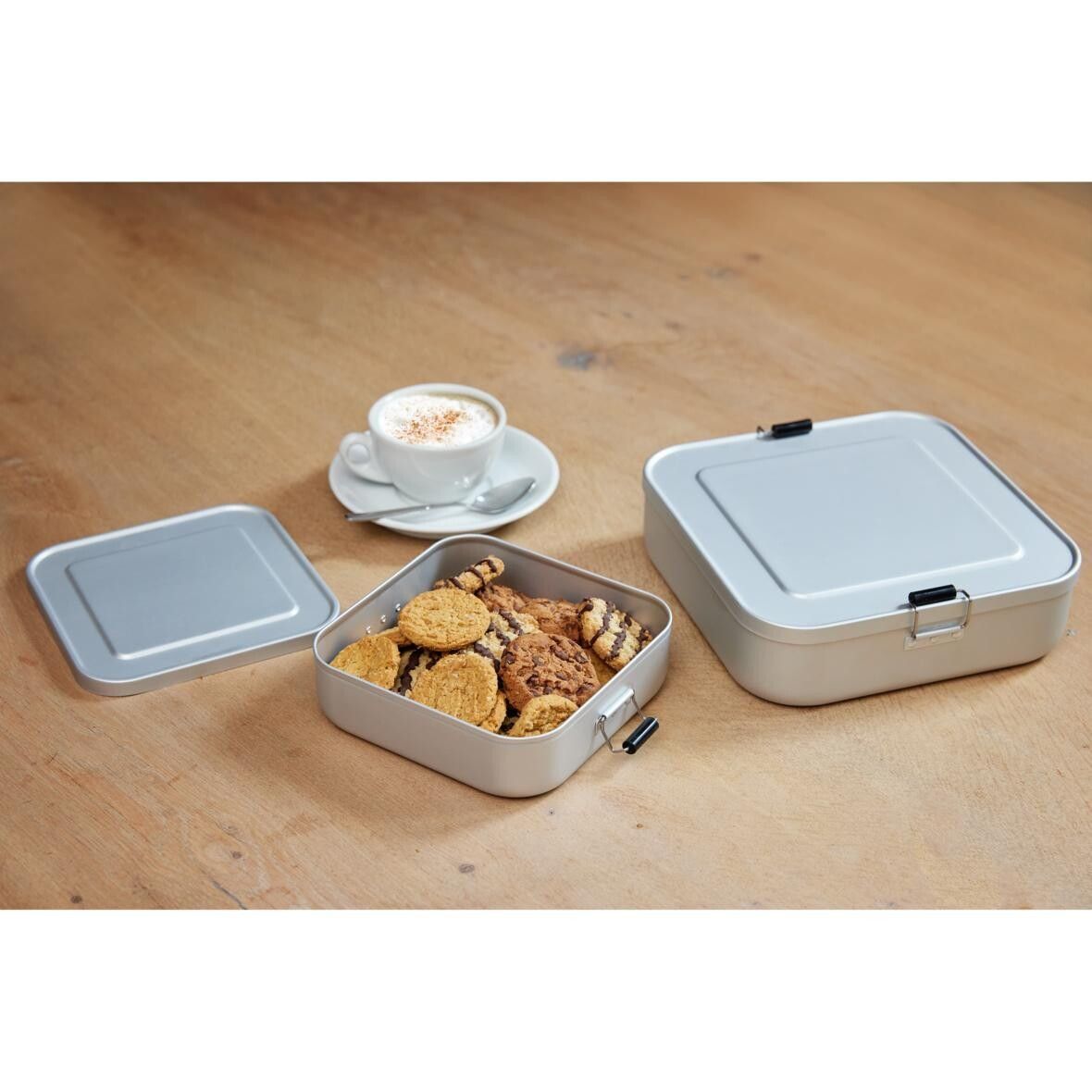 Vorratsdose Quadrado, small - silber-331