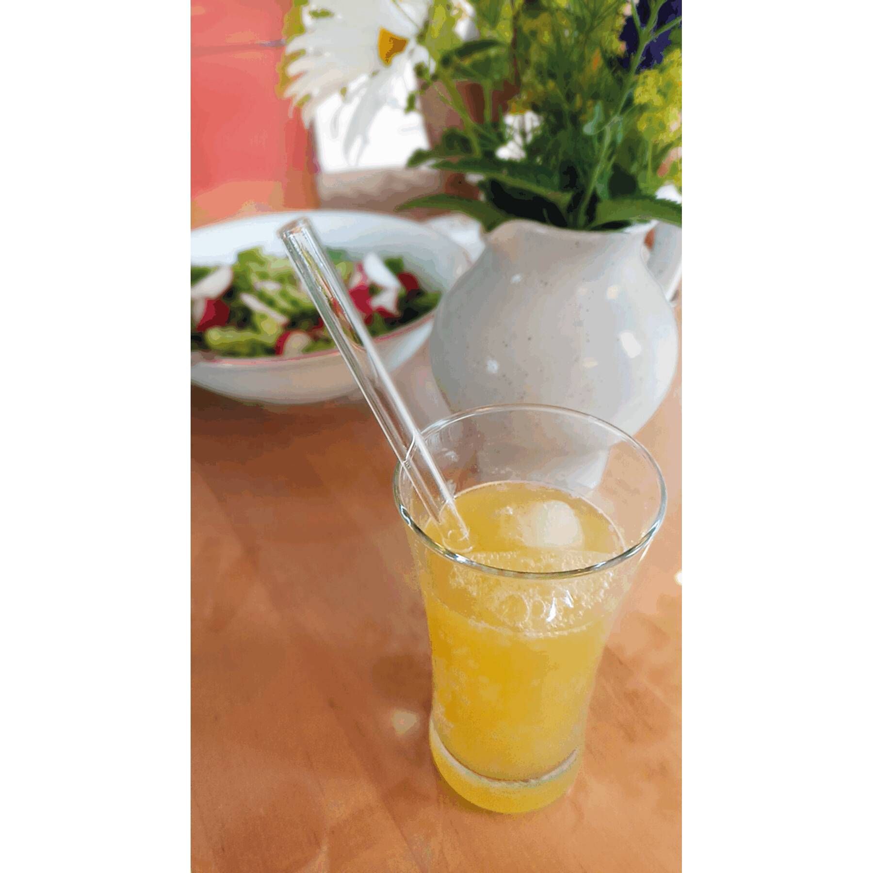 Glas-Strohhalm DRINK SMART - transparent-777