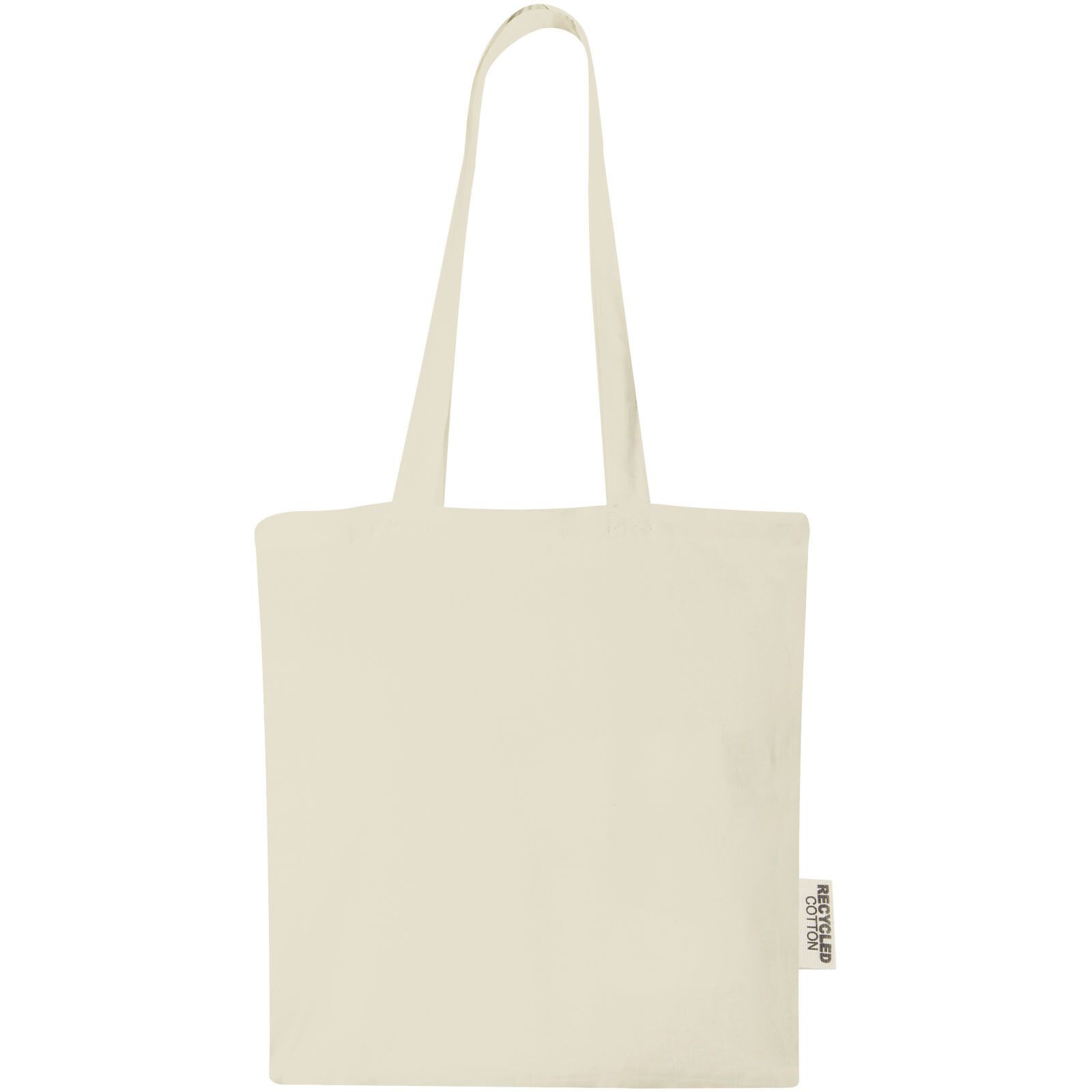 Madras 140 g/m² Baumwoll Tragetasche aus GRS recycelter Baumwolle, 7L - natur-701