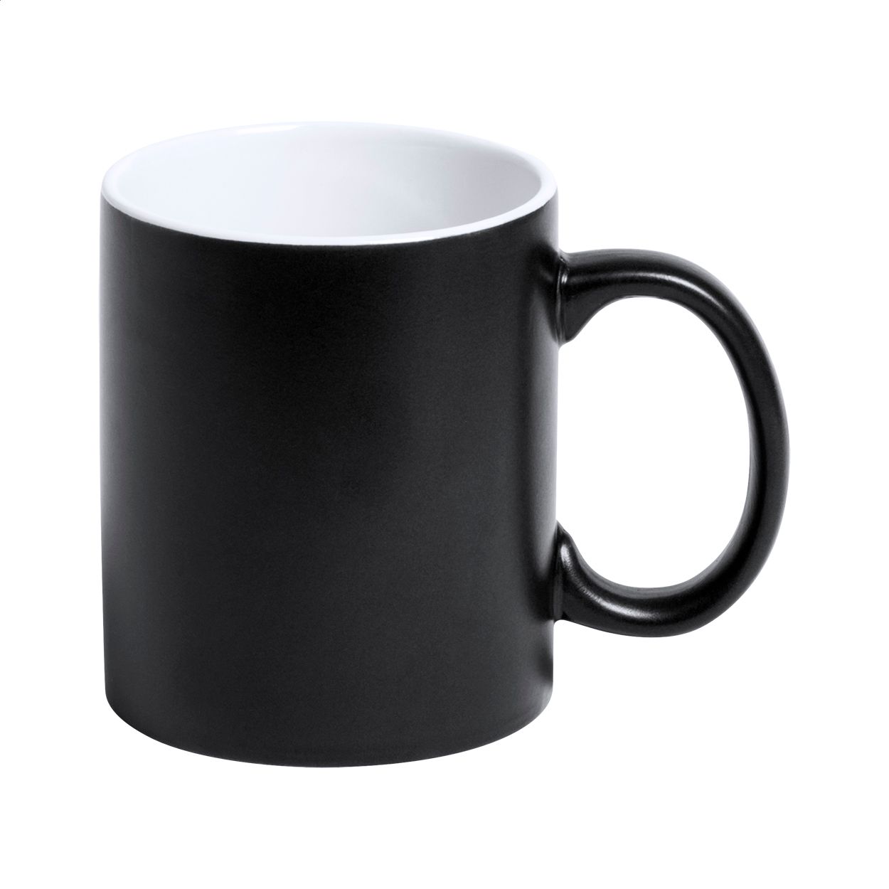 Lousa Keramiktasse, 350 ml - schwarz - weiß-296