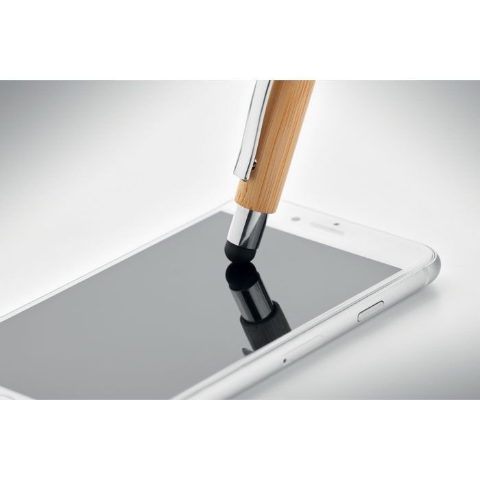 Druckkugelschreiber mit Stylus BAYBA - holz-359