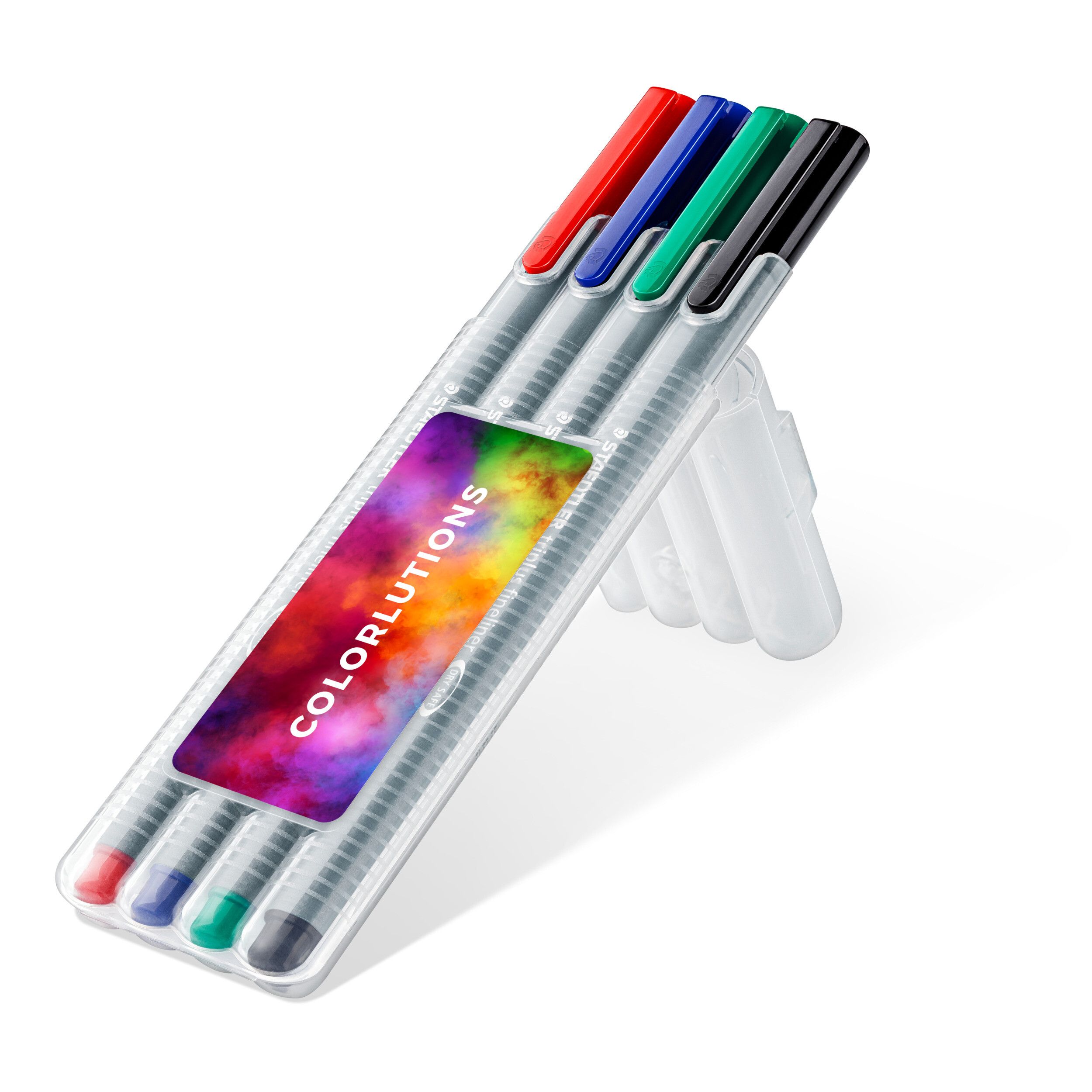 STAEDTLER triplus fineliner, Box mit 4 Stiften - transparent-945