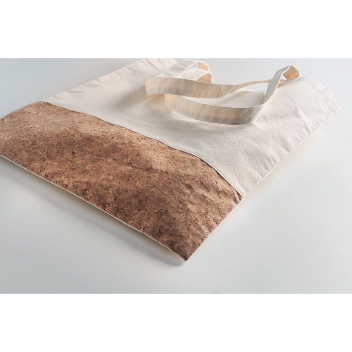 Einkaufstasche mit Korkbesatz ILLA TOTE - beige-403