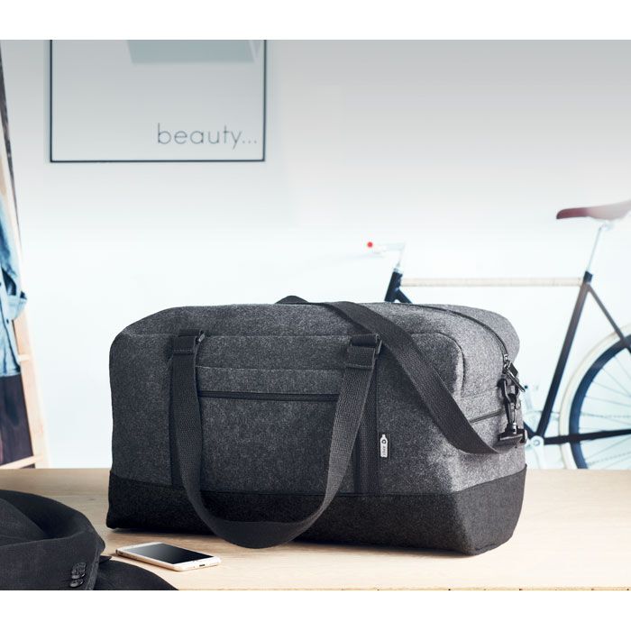 Weekender RPET-Filz INDICO BAG - steingrau-146