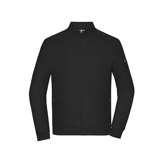 Men´s Zip Jacket Interlock - black-485